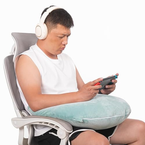 TYYIHUA Gaming Pillow for Lap Arm Rest Gaming, for Reading, Working, Reading Pillow, Lap Pillow
