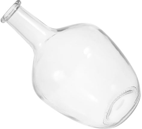 HOMOCONO Jarrón De Vidrio Transparente para Flores Decorativas Florero De Estilo Moderno para Hidroponía y Arreglos Adorno para Hogar y Oficina