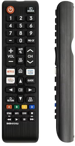 EARTHMA Replacement Remote Compatible with Samsung® Smart TVs – BN59-01315J – Netflix Prime Video Buttons – Braille Keys – 4K QLED UHD Crystal – No Setup Required