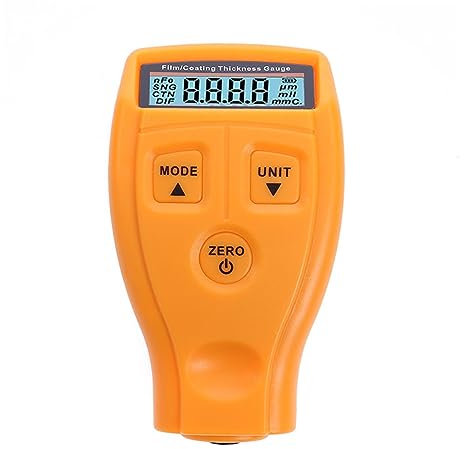 Misuratore di spessore della vernice Spessimetro for rivestimento auto Tester for pittura LCD Tester for pellicola Strumenti for la misurazione del misuratore di spessore a base di ferro(1)