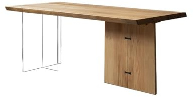 Büro-Besprechungstisch Massivholz Schreibtisch Log Tee Tisch Große Bord Lange Werkbank Restaurant Cafe Esstisch(180cm)