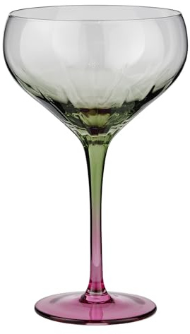 BUTLERS Cocktailglas 380 ml Glas DIVINE | Martini Glas für stilvolle Drinks | Sektkelch mit raffiniertem Farbverlauf | Bargeschirr für Cocktails & Aperitifs