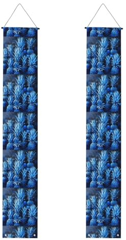 Veranda-Banner mit blauem Ananas-Druck, Outdoor-Banner, Thanksgiving-Dekorationen, für alle Feiern