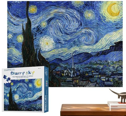 2000 Pezzi per Adulti,Set Di Opere D'Arte | Puzzle per Adulti,per Casa Camera Da Sala Natale San Compleanno
