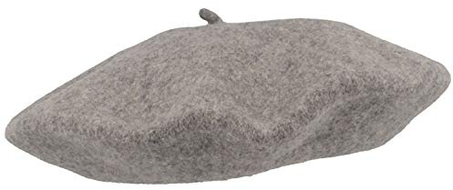 Breiter - große Damen Baskenmütze Damenmütze Wollmütze Frauen Mütze 100% Wolle - 29 cm Durchmesser weich