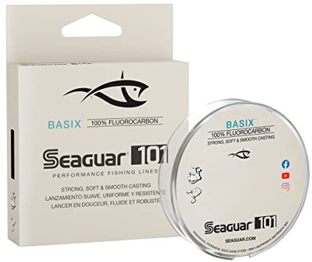 Seaguar 101 BasiX 100% Fluorocarbon Fishing Line 10lbs, 200yds Break Strength/Length - 10BSX200