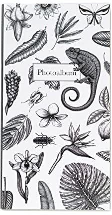 Grupo Erik Fotoalbum Einsteckalbum 10x15 Tropical BW - Fotobuch für 96 Fotos im Format 10x15 - Foto Einsteckalbum 10x15