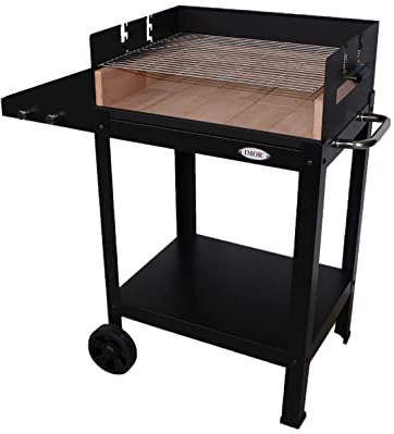 FERRETERIA LEPANTO Barbacoa de carbón y leña, con ladrillos refractarios y función grill, recomendada para 8 comensales, 103x99x56 cm