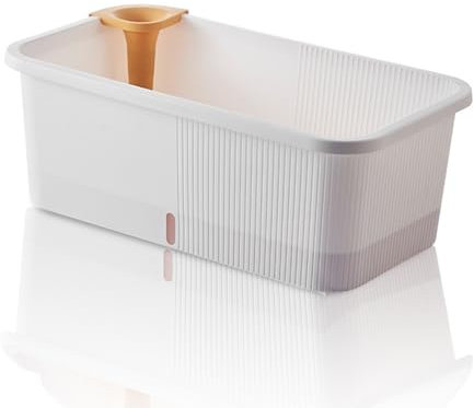 Uixxducc 1 Stück Blumenkasten Pflanzgefäße für Gemüse Quadratisch Plastik Blumentopf - Balkonkasten für Kräuter, Blumen & Pflanzen (L - 67x38x26.5cm)