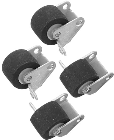 Levemolo Cassette Tape Pinch Rollers and 2 Pairs Replacement Parts Black Iron and Rubber Material for, Compact Design Audio Maintenance Audio Recorder Suitable for Car Recorder