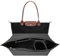 LUOJINYI Organizer für Longchamp Tasche, taschenorganizer für Damen, Große Kapazität Handtasche Einsatz (Schwarz, L)