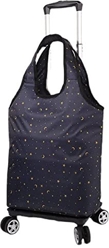 Carrello della spesa pieghevole portatile in lega di alluminio con 4 ruote resistenti staccabili 2 in 1 borsa per supermercato viaggio picnic scale arrampicata carrello