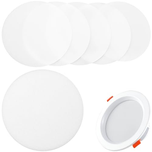 Cabilock Diffusor Lampenschirme Aus Kunststoff 4 Zoll 99mm Blendfreie Ersatz Deckenstrahler Abdeckungen Leuchtenzubehör Mit Schutzfunktion 6 Stück