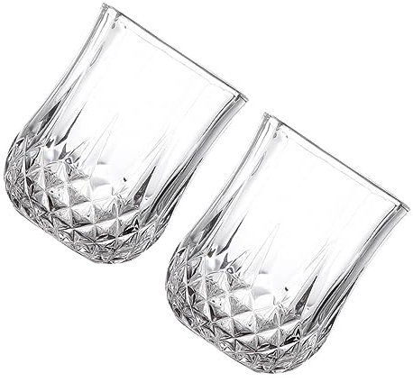 Cabilock Ensemble De 2 Tasses À Bière Gobelet Highball 210 Ml Jus Court Thé Au Lait Texture Diamant Élégante