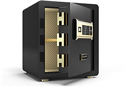 CWZZWS Kabinettsafe 45cm Hochsicherheit Elektronischer Digital Safe Alle Stahlfingerabdruckkennwort Safes Cash Box Hotel Office Privatantrieb Kabinett Feuerfeuer-resistent