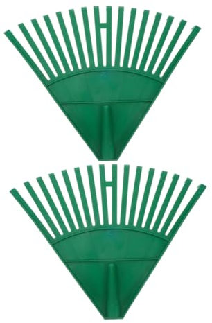 UKCOCO Rastrello Per Foglie in Plastica Da 2 Pezzi: Raccoglitore Di Aghi Di Pino Per - Testa Raccoglitrice Per Foglie Per Prato E Cortile Per La Pulizia Del Giardino - Strumento Per