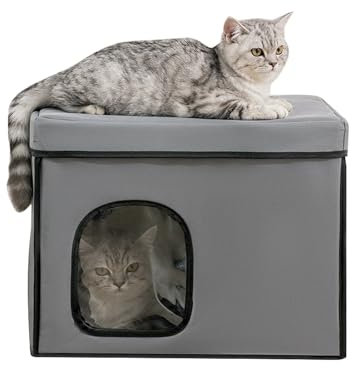 Maison de refroidissement de chat pliable - Enceinte de sommeil climatisé Maison de chien | Portable Shelter pour animaux de compagnie pour une tas d'été, idéal pour l'appartement intérieur balcon cha