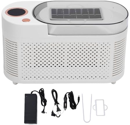 GLOGLOW Máquina de Hielo de Encimera de Hielo Portátil con Doble Potencia para Fabricante de Hielo Compacto de Automóviles y Caseros para la Oficina de Cocina (Enchufe de la UE)