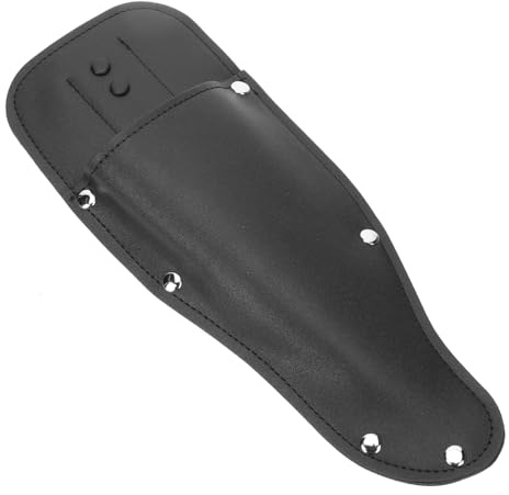 SUPVOX Estuche para Tijeras De Podar De Cuero PU Negro, Funda Protectora Ligera y Portátil para Jardín, Protector Resistente De Puntas, Soporte para Tijeras De Podar y Herramientas