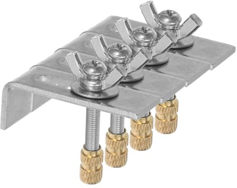 DIYEAH Kit de Supports Évier Encastré Cuivre et Fer Clips Robustes Résistants à la Corrosion pour Fixation Sous Vasque Salle de Bain Montage Facile sans Perçage Durabilité Renforcée pour