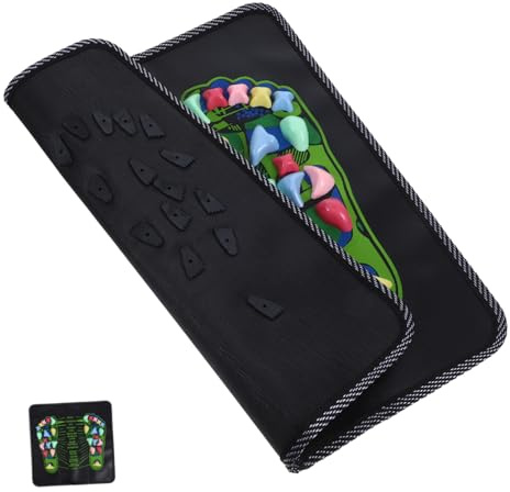 iplusmile Tappetino Per Riflessologia Plantare e Massaggio Piedi in Pietra Morbida Antiscivolo Agopressione Portatile Per Rilassamento Gambe Casa Ufficio e Viaggi