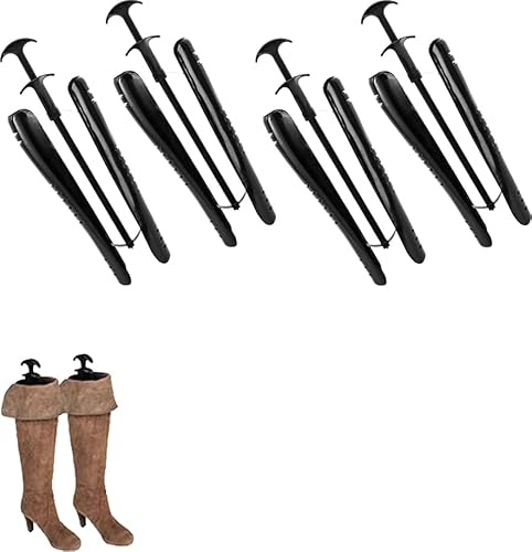 TASBER Boot Stretcher Women, Boot Trees Shaft for Great Support and Form Shaping Inserts in Womens and Mens Shoes, Long Black Boot Tree Boot Shapers Boot Inserts To Keep Shape for Lady Women Shoes