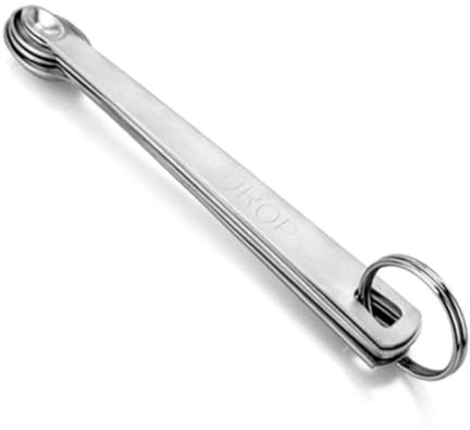 Toyvian 5 piezas Cucharas Medidoras de Acero Inoxidable Grabadas Resistentes al Óxido para Ingredientes Secos y Líquidos Repostería Diseño Apilable y Almacenamiento Compacto Utensilios