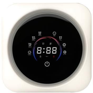 Smart Mini Wall-Mounted Underwear Washer Dryer Combo, Automatic Washing Machine with Digital Display, Compact Countertop Design for Lingerie and Delicates