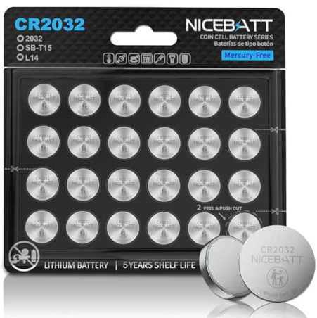 CR2032 Batteries 24 Pack, Long Lasting Power for AirTag, Car Remote Key Fob, 2032 lithium 3v coin battery