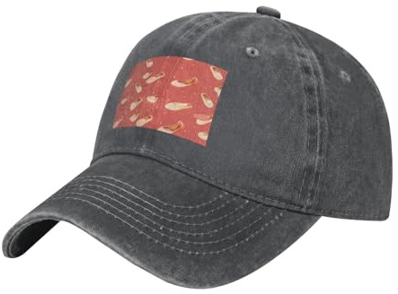 HJFCZH Berretto da baseball nero classico lavato denim scarpa da balletto foto cappello regolabile in cotone per uomini e donne
