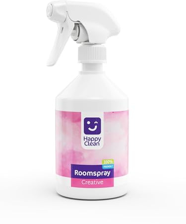 Happy Clean Raumspray 500ml – Creative – Eukalyptus, Rosmarin & Lavendel für neue Ideen – Extra langanhaltender Raumduft & Lufterfrischer zur Inspiration