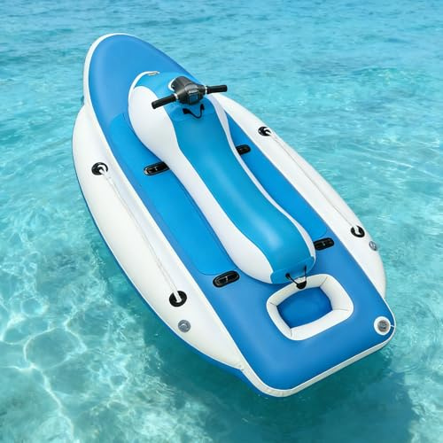 3-in-1 Schlauchboot mit optionalem 500W Wasserscooter Unpowered | Unterwassererkundung, Kajak-Umbau, verstärkte Drop-Stitch Konstruktion, Salzwasser geeignet, kompakte Lagerung