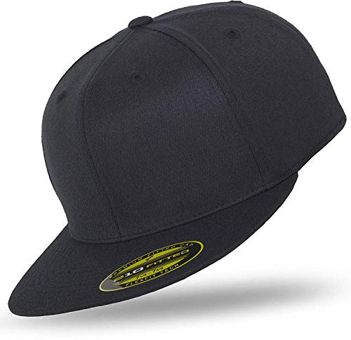 Flexfit Original Premium 210 Fitted Cap Kappe im Bundle mit UD Skull Bandana in vielen Farben