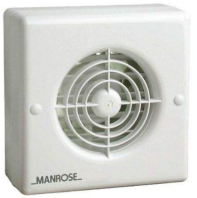 Manrose XFA150 6 150mm Auto Shutter Extractor Kitchen Fan Timer Pull Humidity (PIR)