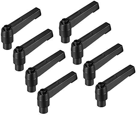 sourcing map 8 Stück Klemmhebel Griff M6 x 50mm Verstellbarer Maschinengriffe Klemmhebel Außengewinde Griff Maschinengriffe Verstellbarer Griff für Werkzeugmaschinen Schweißgeräte Druckgeräte