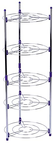 Greensen Saucepan holder -Kitchen pan support - 101.5 * 35 cm - carbon steel - Silver - for Storage of Pans, Lids and other Kitchen Utensils