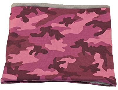 beybi Polar Braga Neck Stickad Bomull med mjuk inomhus File Mjuk, bekväm och varm för barn, Rosa kamouflage, S