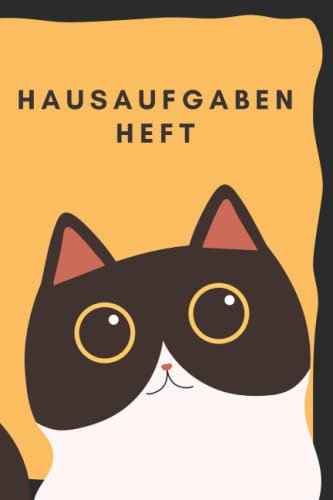 Hausaufgabenheft mit Katzen-Motiv: für Wochen Schulaufgaben, Stundenplan, 153 Seiten zum ausfüllen
