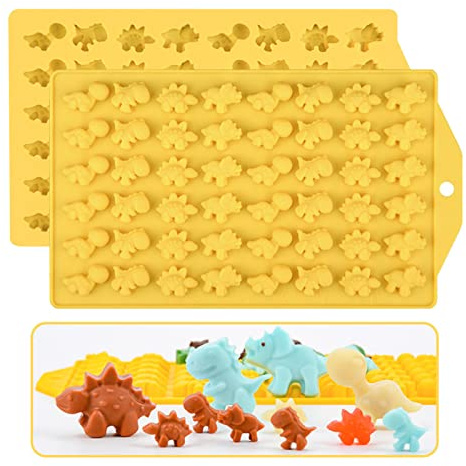 RoseFlower Mini Dinosaur Animal Silicone Jelly Mold 3D Cake Bread Mold DIY for Making Birthday Cake, Bread, Chocolate, Candy, Soap, Biscuit