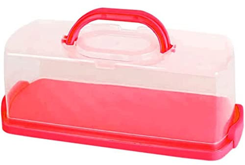 ABGRC Cocina Panera Panera de Material PP, Soporte de Pan Multifuncional con Tapa Transparente, panera Transparente de Gran Capacidad con asa portátil Decoración