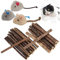 Newoutset 33 STK Katzenminze Sticks, Katzenminzen Spielzeug, Katzenspielzeug, Katzen Kaustäbchen (einschließlich 3 x Katzenmausspielzeug), Matatabi Katzen Kauspielzeug Zahnpflege Sticks