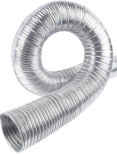 Alu Flexrohr Ø 75mm Länge 3m Abluftschlauch Klimaanlage Wellrohr Lüftungsschlauch Lüftungsrohr Trockner, Ofen Hitze Korrusionsbeständig