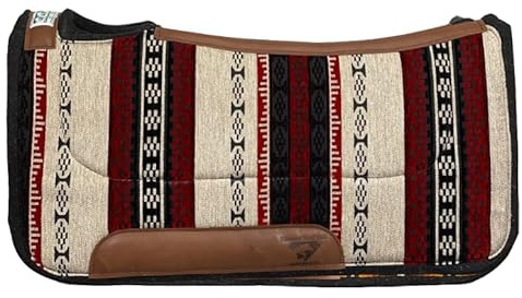 Diamond Wool Contoured Felt Ranch Western Saddle Pad for Horses 30x30-1/2 Thickness, Spirit