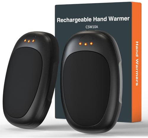 Elektrischer Handwärmer, Gabless 2er Set Wiederaufladbar, Taschenwärmer Wiederverwendbar, 3 Heizmodi, Tragbar, Geschenk für Männer, Frauen, Kinder