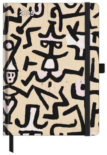 N NEUMANNVERLAGE - Paul Klee 2025 ArtDiary, 16x22cm, Taschenkalender mit Banderole und Lesebändchen, Tasche für Visitenkarte, Jahres- und Monatsübersicht und internationales Kalendarium: ArtDiary