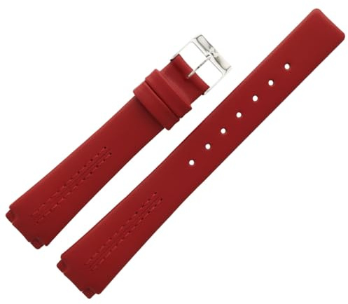 Skagen Uhrenarmband 15mm Leder Rot - 433SSLR