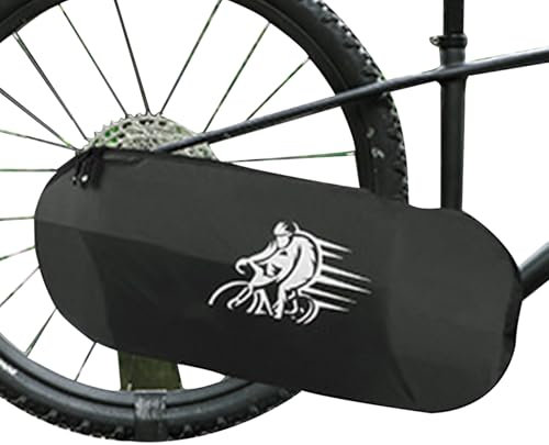 Fahrradkettenschutzhülle, Rennrad Kettenschutz aus Polyester, wasserdichte Fahrradkettenabdeckung mit Doppelreißverschlüssen, Kettenabdeckung Zubehör