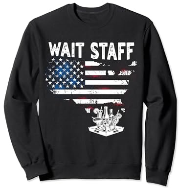 US Flag Wait Staff Sweatshirt