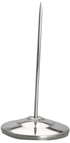 FUNOMOCYA 1stück Edelstahl Quittungshalter Mit Spike-stick Für Rechnungen Notizen Und Bestellungen Robuster Und Stilvoller Tischdekorationsartikel Für Büro Restaurant Und Bar
