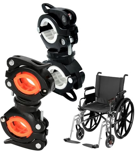 Krückenhalter,Osuter 2 Stück Mehrzweck-Krückenhalter Metal Cane Holder Stockhalterung Gehstockhalter für Mobilitätsroller Drive Rollator Walker